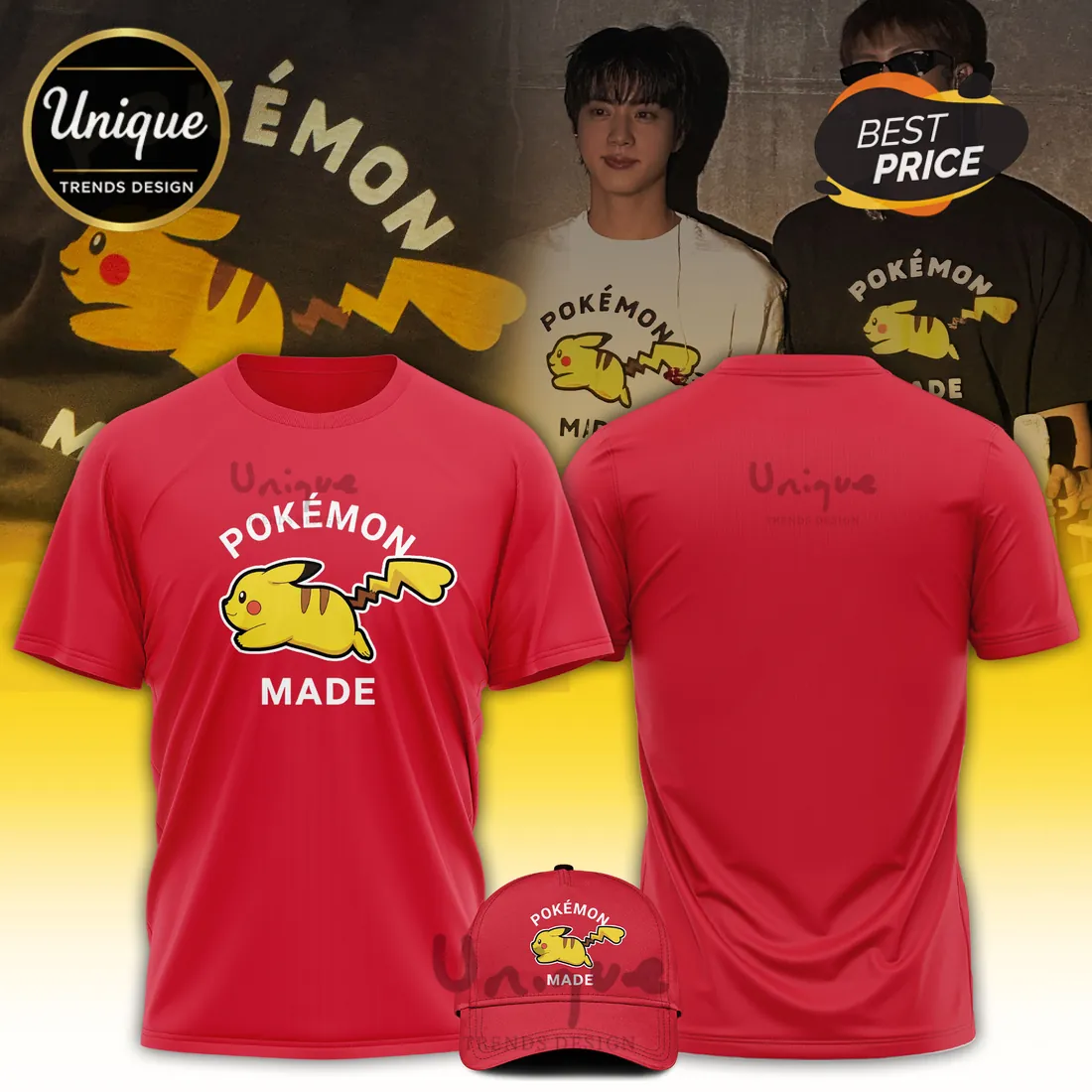 BTS x Pokémon Pikachu Limited Edition T-Shirt BTS x Pokémon Pikachu Limited Edition T-Shirt