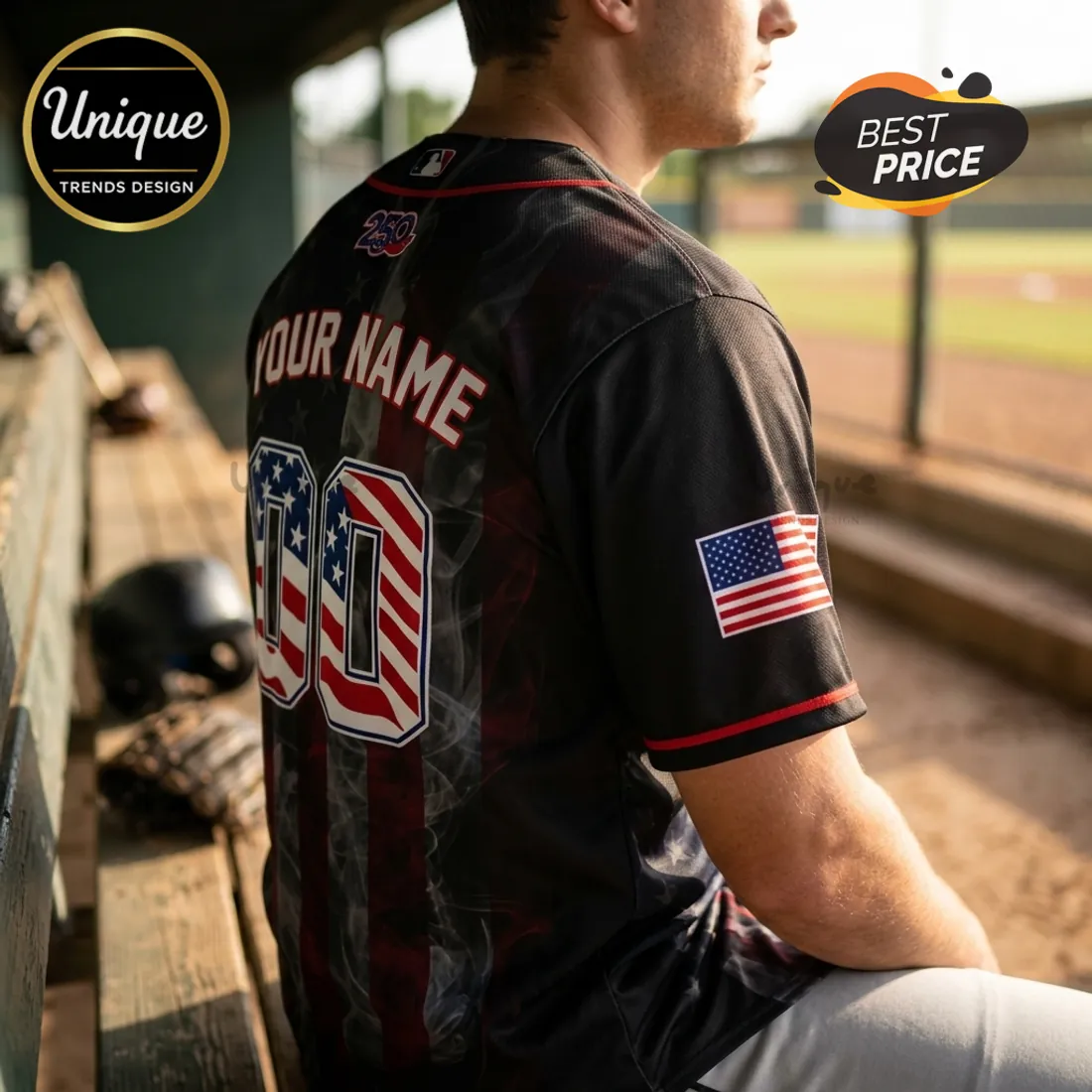Columbus Clippers USA 250th Anniversary Personalized Baseball Jersey Columbus Clippers USA 250th Anniversary Personalized Baseball Jersey