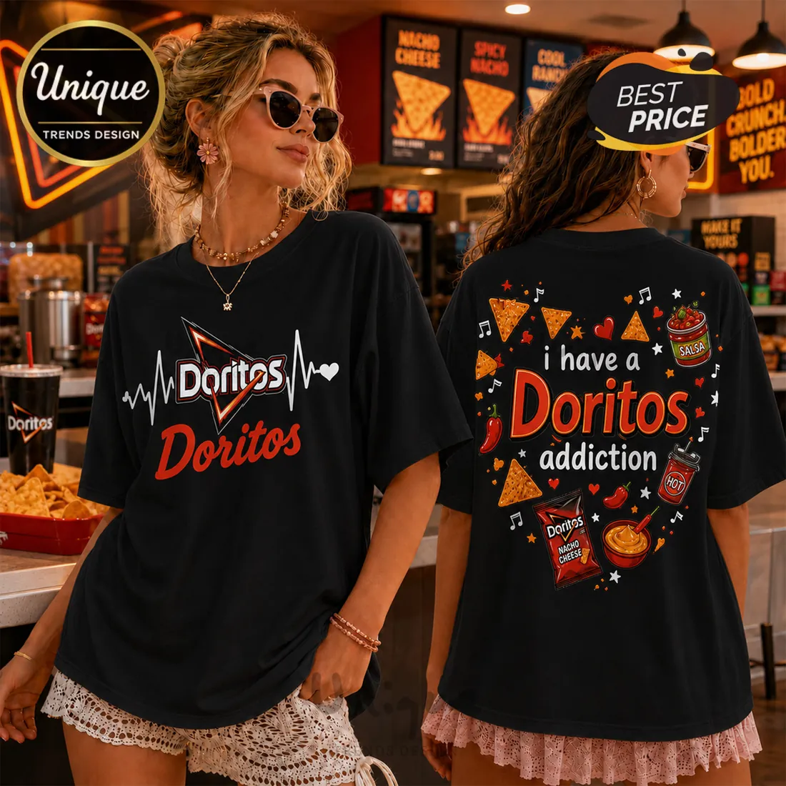 Doritos Nacho Cheese Logo Special Edition T-Shirt Doritos Nacho Cheese Logo Special Edition T-Shirt