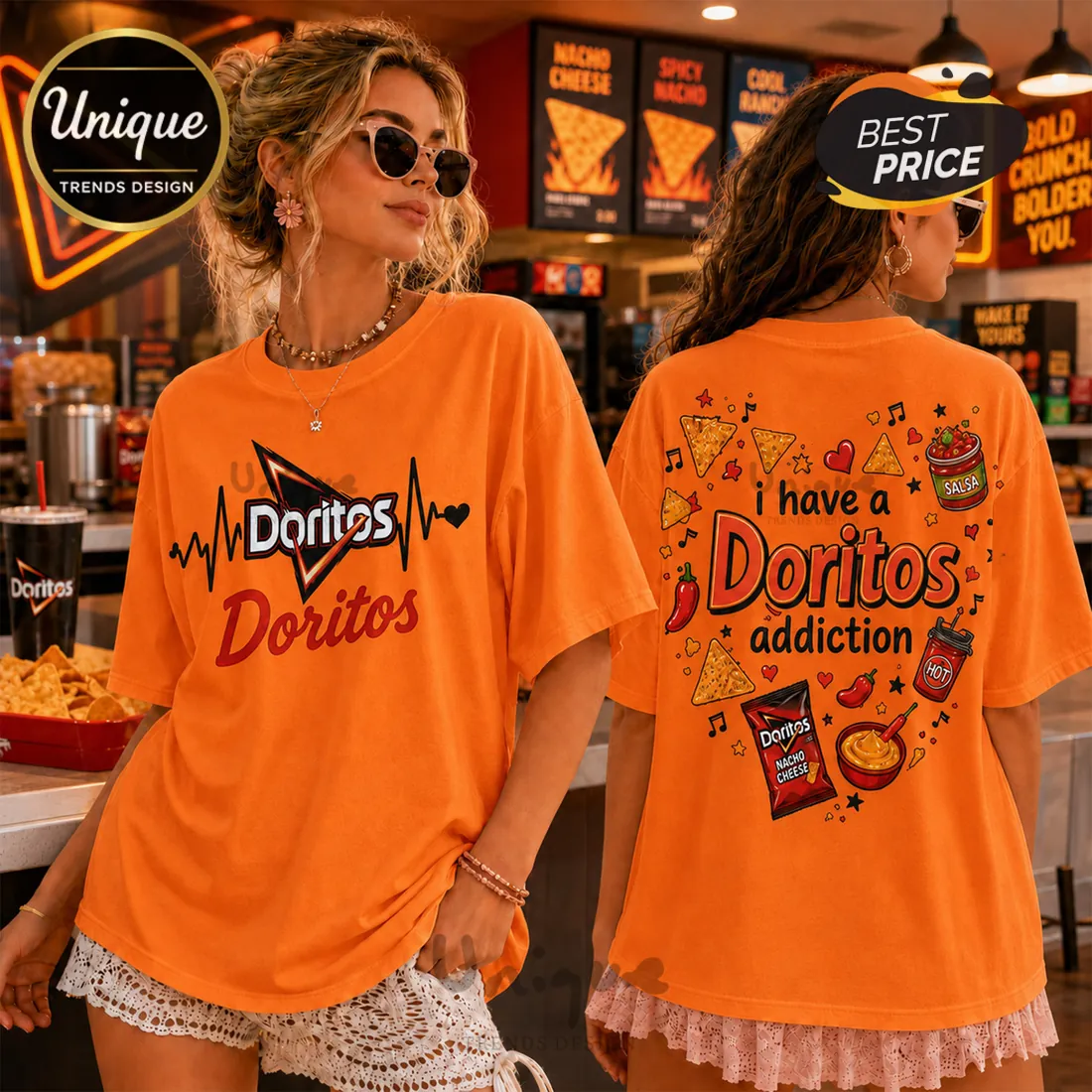 Doritos Nacho Cheese Logo Special Edition T-Shirt Doritos Nacho Cheese Logo Special Edition T-Shirt