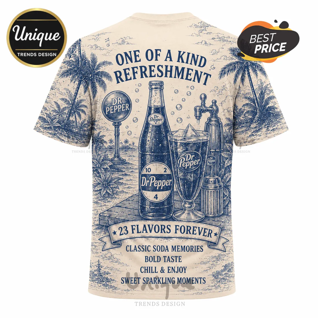 Dr Pepper Vintage Logo Blue Limited Edition T-Shirt Dr Pepper Vintage Logo Blue Limited Edition T-Shirt