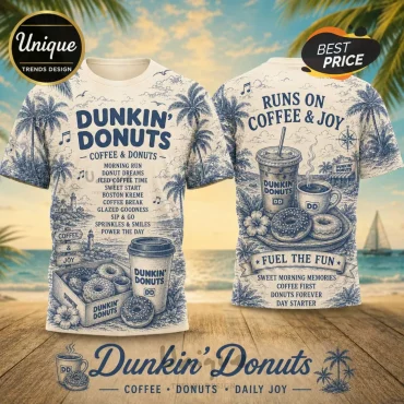 Dunkin Donuts Coffee and Donuts Limited Edition T-Shirt