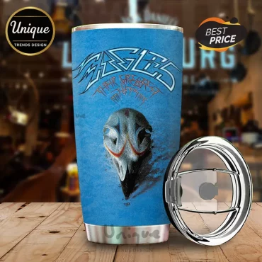 Eagles Greatest Hits 1976-2026 Blue Stainless Steel Tumbler
