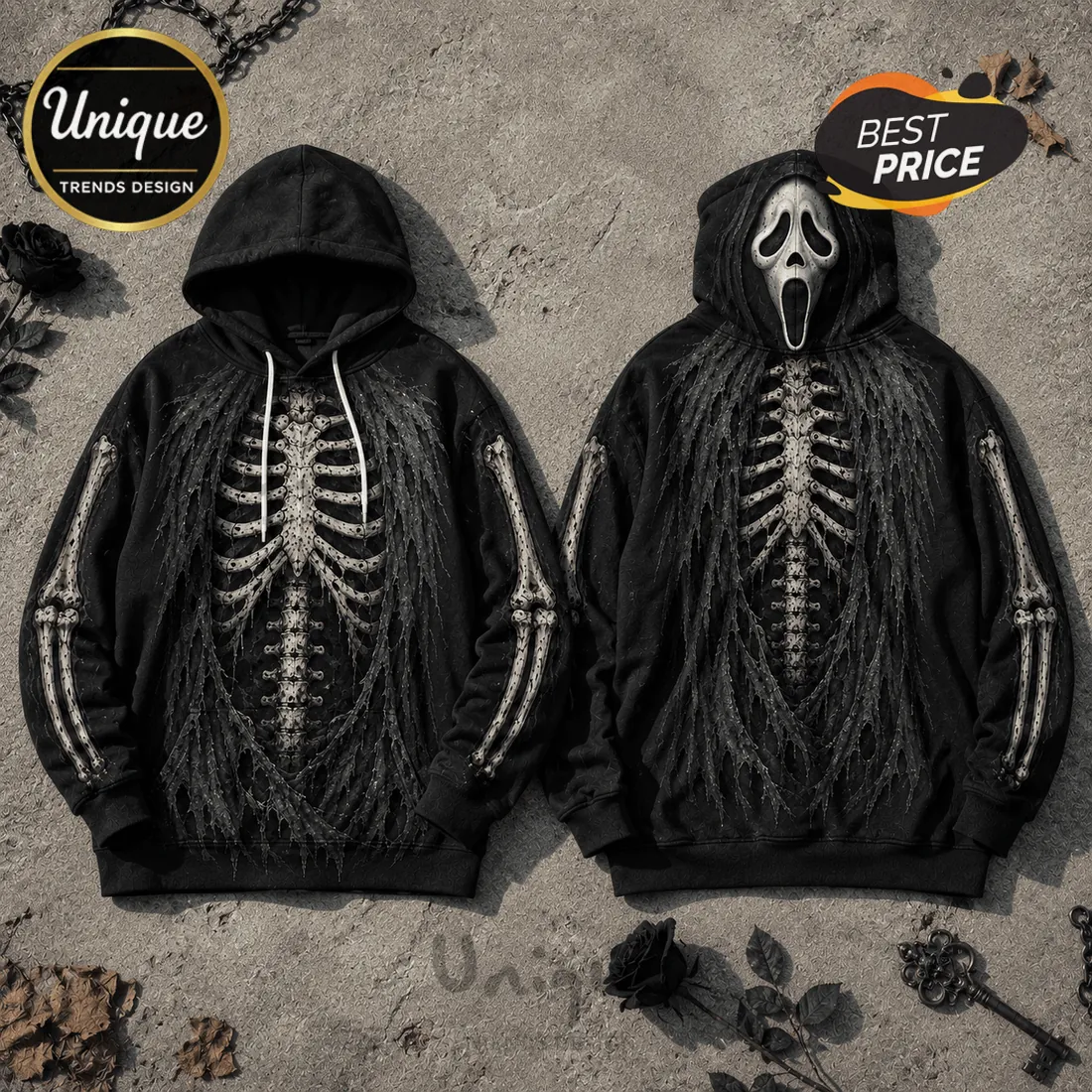 Ghostface Skeleton Costume Pullover Hoodie Ghostface Skeleton Costume Pullover Hoodie