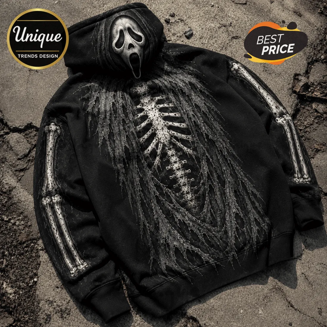 Ghostface Skeleton Costume Pullover Hoodie Ghostface Skeleton Costume Pullover Hoodie