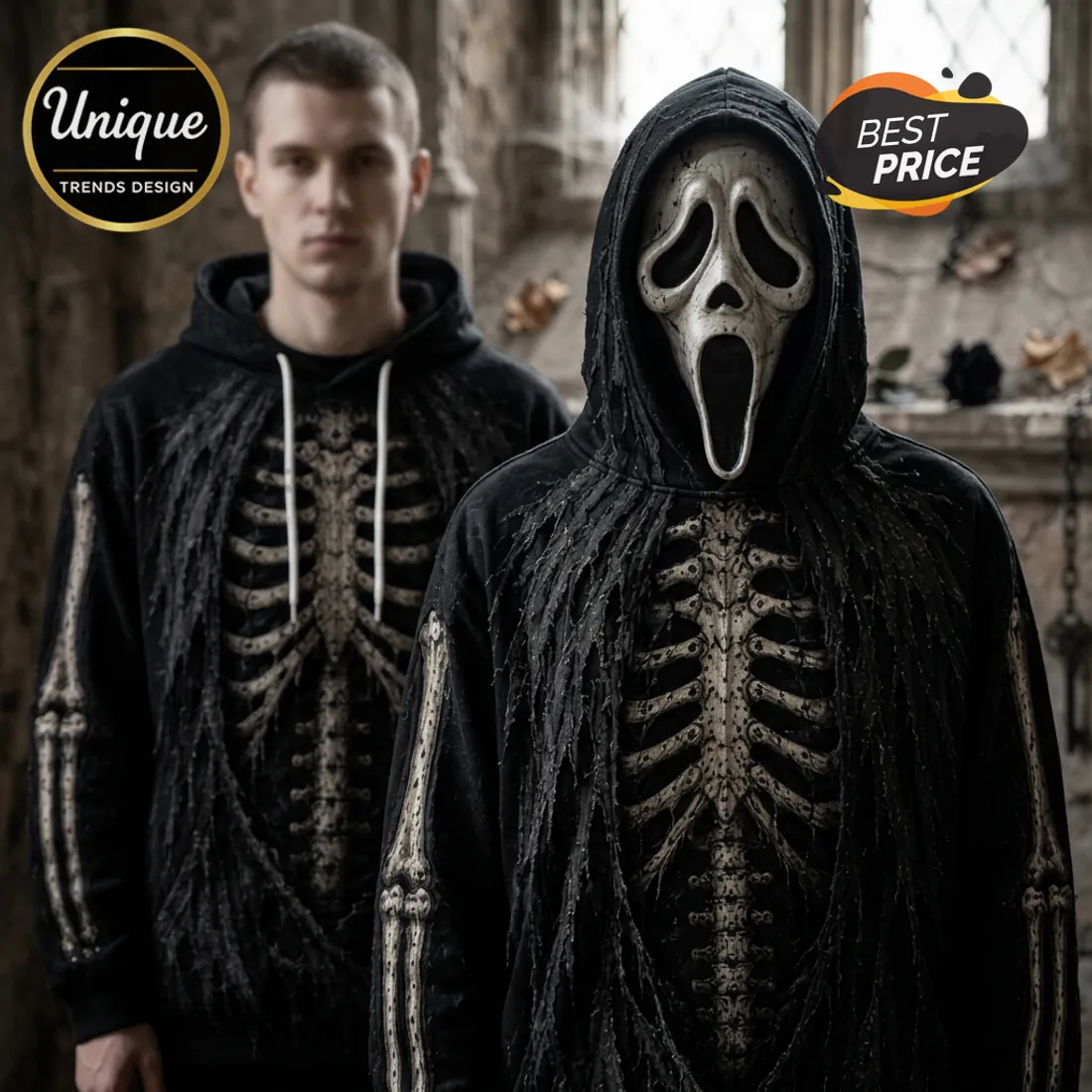 Ghostface Skeleton Costume Pullover Hoodie Ghostface Skeleton Costume Pullover Hoodie
