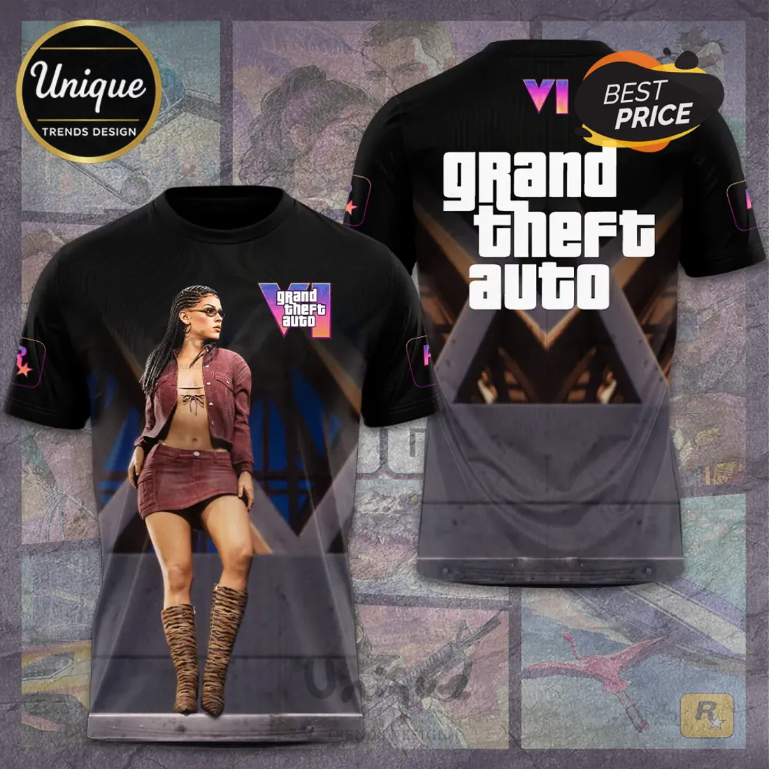 Grand Theft Auto VI Lucia Special Edition T-Shirt Grand Theft Auto VI Lucia Special Edition T-Shirt