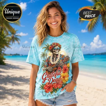 Grateful Dead Steal Your Face Floral T-Shirt