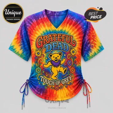 Grateful Dead Touch of Grey Tie Dye Lace-Up Jersey