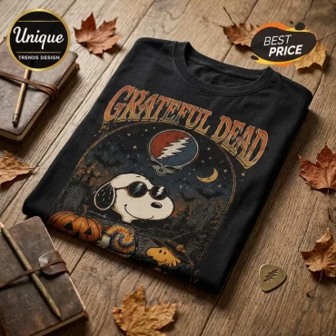Grateful Dead x Snoopy Halloween The Music Never Stops T-Shirt