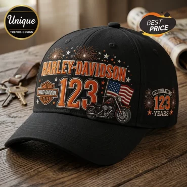 Harley-Davidson 123rd Anniversary Black Baseball Cap