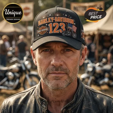 Harley-Davidson 123rd Anniversary Black Baseball Cap