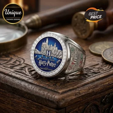 Harry Potter 25th Anniversary Silver Engraved Ring Harry Potter 25th Anniversary Silver Engraved Ring