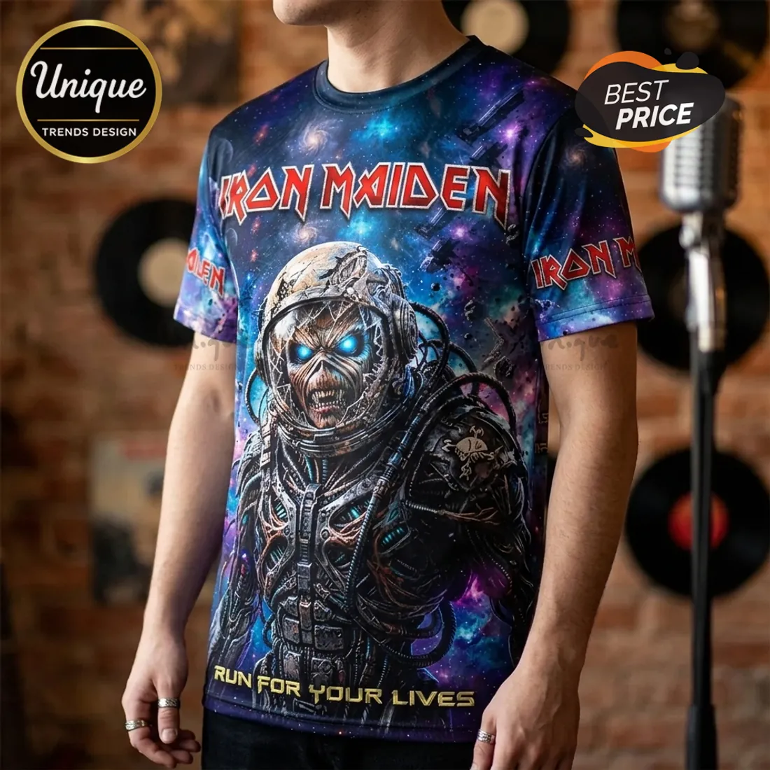 Iron Maiden 2026 World Tour Space Galaxy T-Shirt Iron Maiden 2026 World Tour Space Galaxy T-Shirt