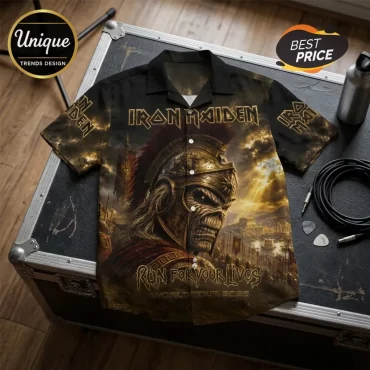 Iron Maiden Run For Your Lives 2026 Button-Down Shirt