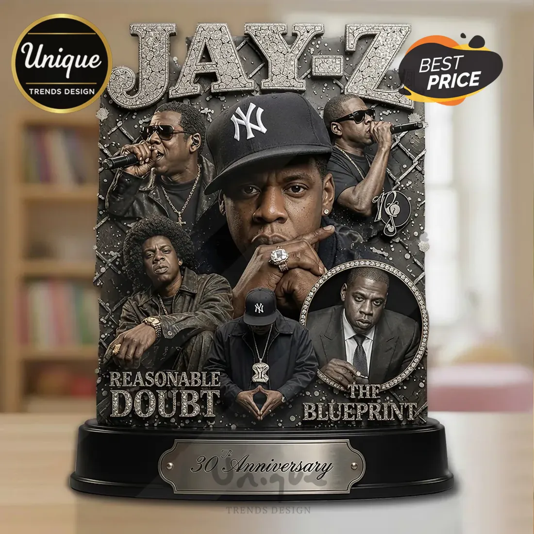 Jay-Z 30th Anniversary Sculpted Acrylic Plaque Jay-Z 30th Anniversary Sculpted Acrylic Plaque