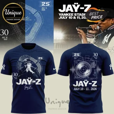 Jay-Z Yankee Stadium 2026 Limited Edition Navy T-Shirt