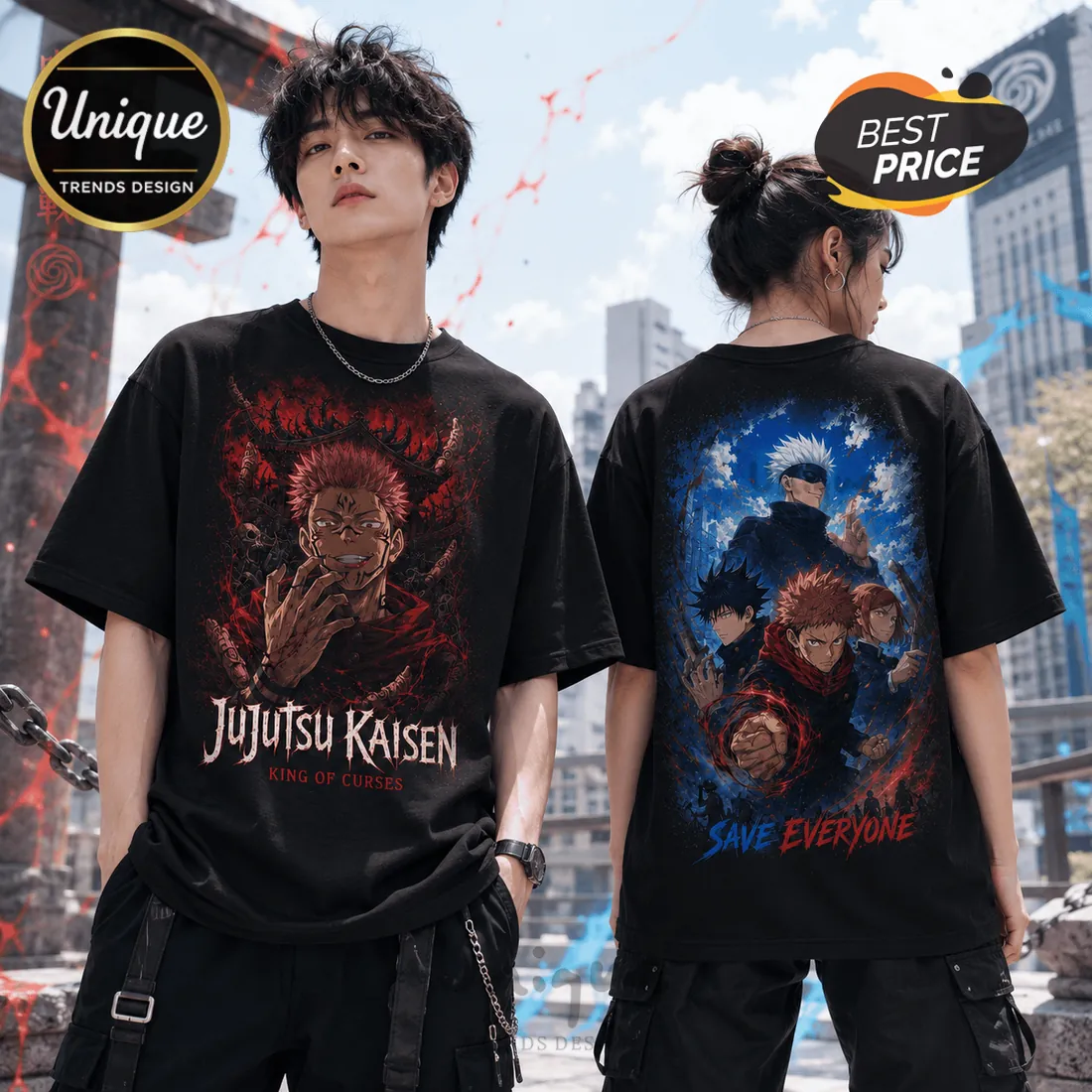 Jujutsu Kaisen King of Curses Double-Sided T-Shirt Jujutsu Kaisen King of Curses Double-Sided T-Shirt