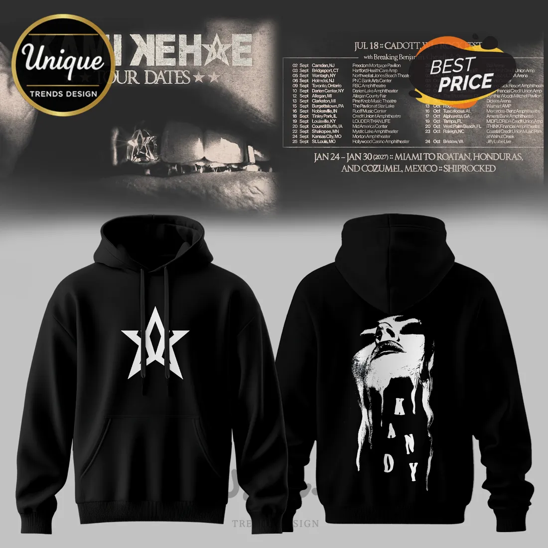 Kami Nehade 2026 Tour Black Pullover Hoodie Kami Nehade 2026 Tour Black Pullover Hoodie