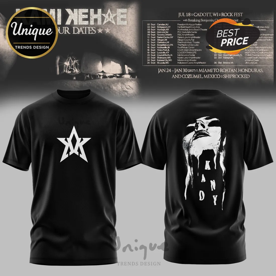 Kami Nehade 2026 Tour Black Pullover Hoodie Kami Nehade 2026 Tour Black Pullover Hoodie