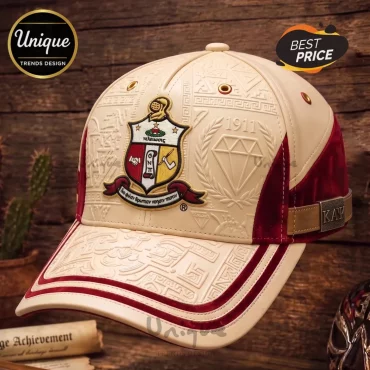 Kappa Alpha Psi 1911 Embossed Leather Baseball Cap