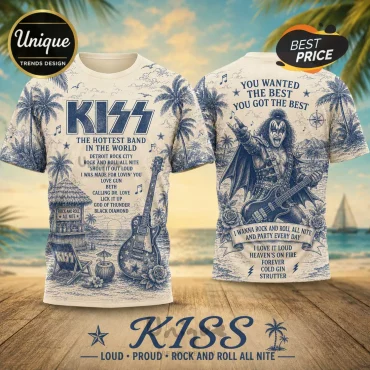 KISS The Hottest Band Retro T-Shirt