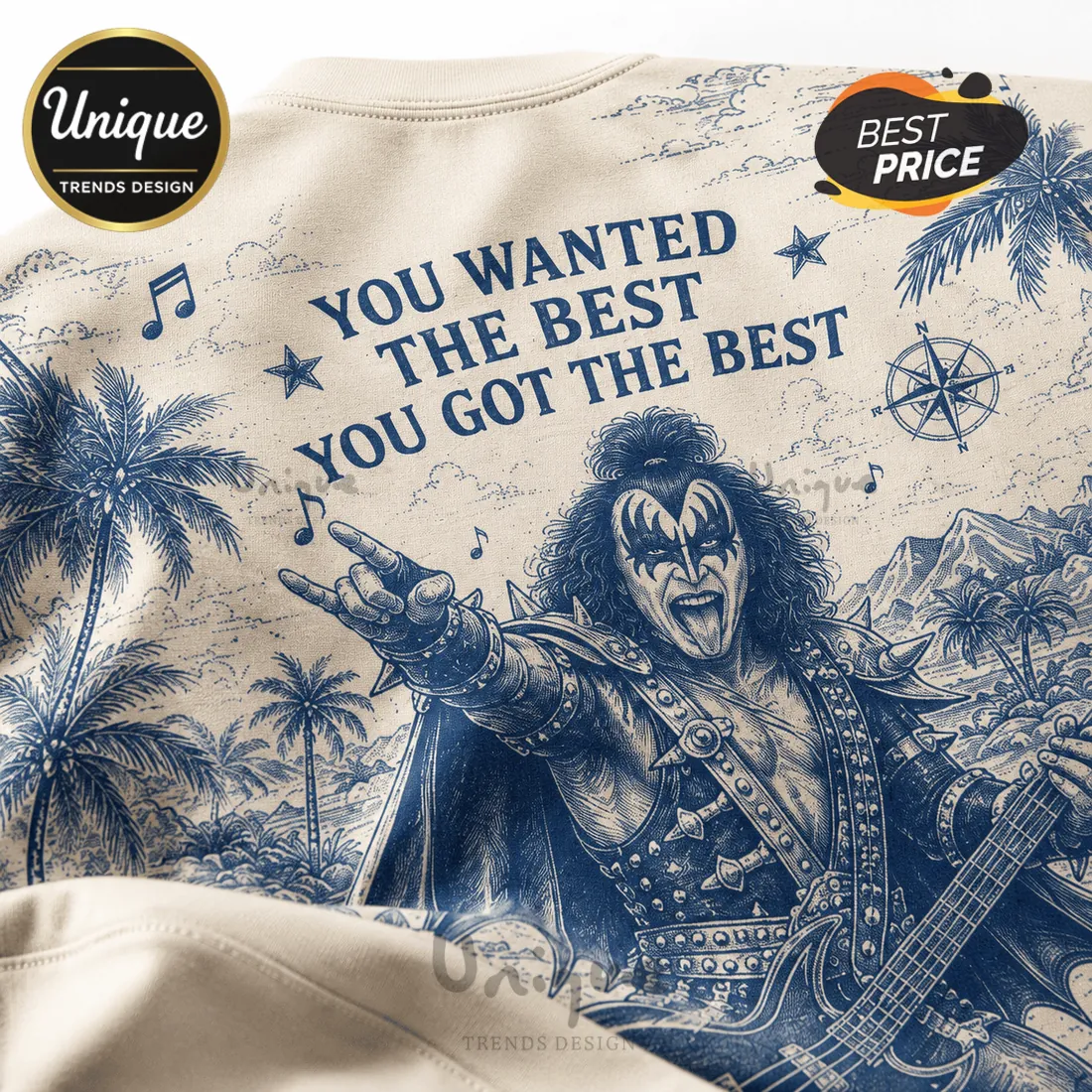 KISS The Hottest Band Retro T-Shirt KISS The Hottest Band Retro T-Shirt