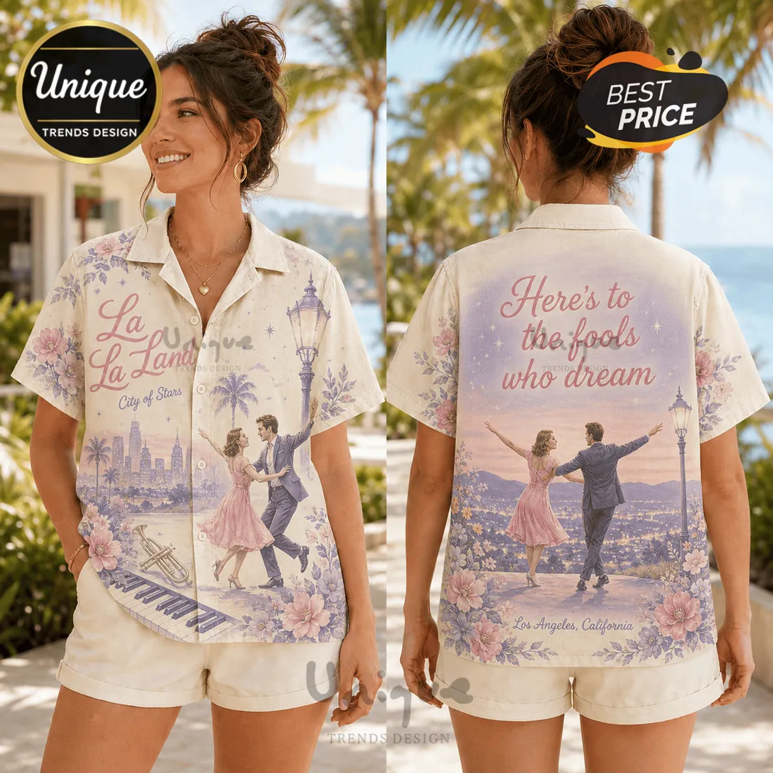 La La Land Here Is To The Fools Who Dream Hawaiian Shirt La La Land Here Is To The Fools Who Dream Hawaiian Shirt