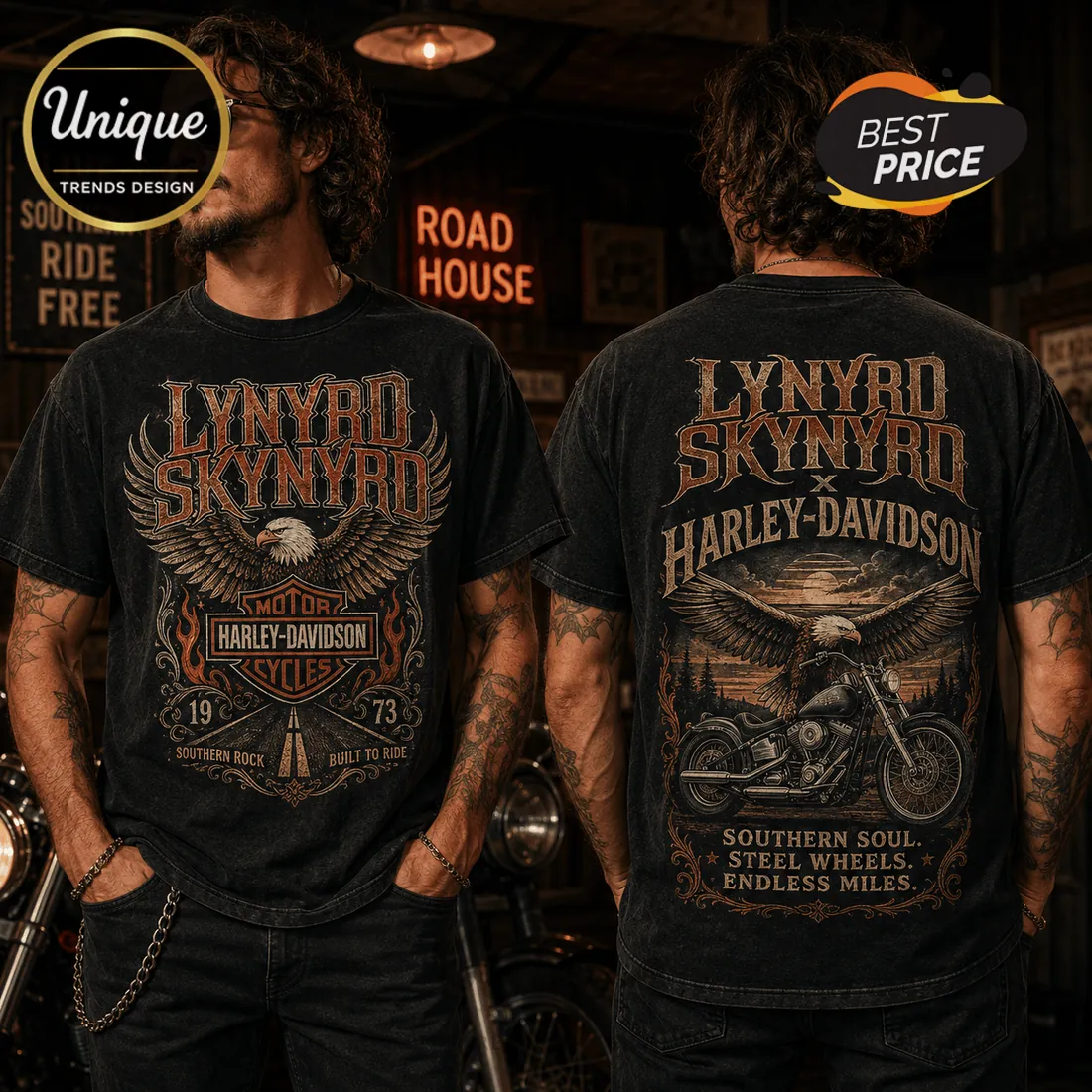 Lynyrd Skynyrd x Harley-Davidson Southern Rock T-Shirt Lynyrd Skynyrd x Harley-Davidson Southern Rock T-Shirt