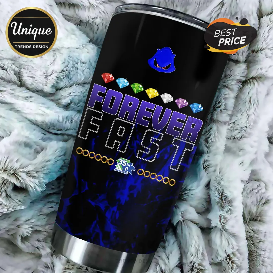 Metal Sonic 35th Anniversary Stainless Steel Tumbler Metal Sonic 35th Anniversary Stainless Steel Tumbler