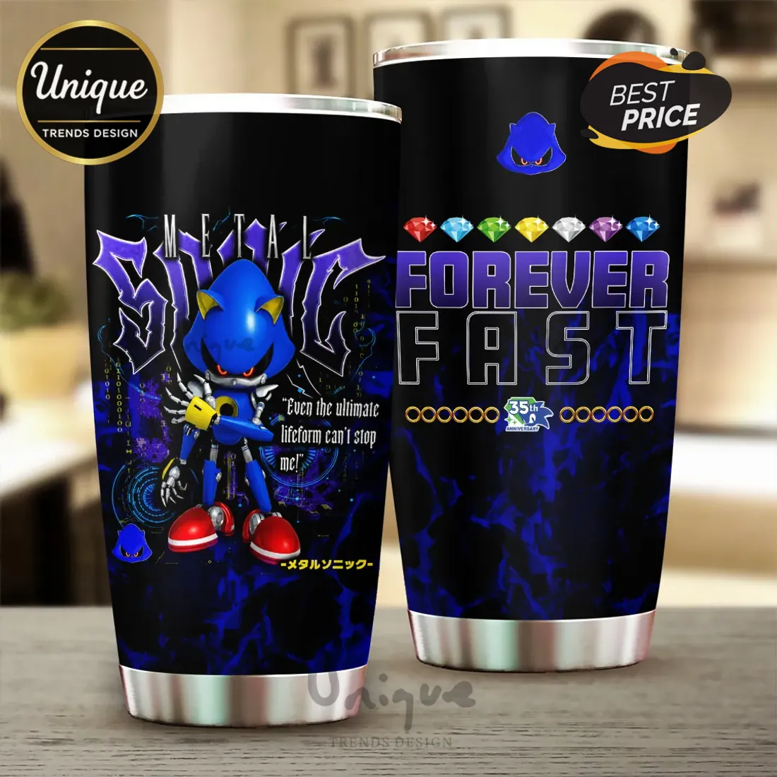 Metal Sonic 35th Anniversary Stainless Steel Tumbler Metal Sonic 35th Anniversary Stainless Steel Tumbler