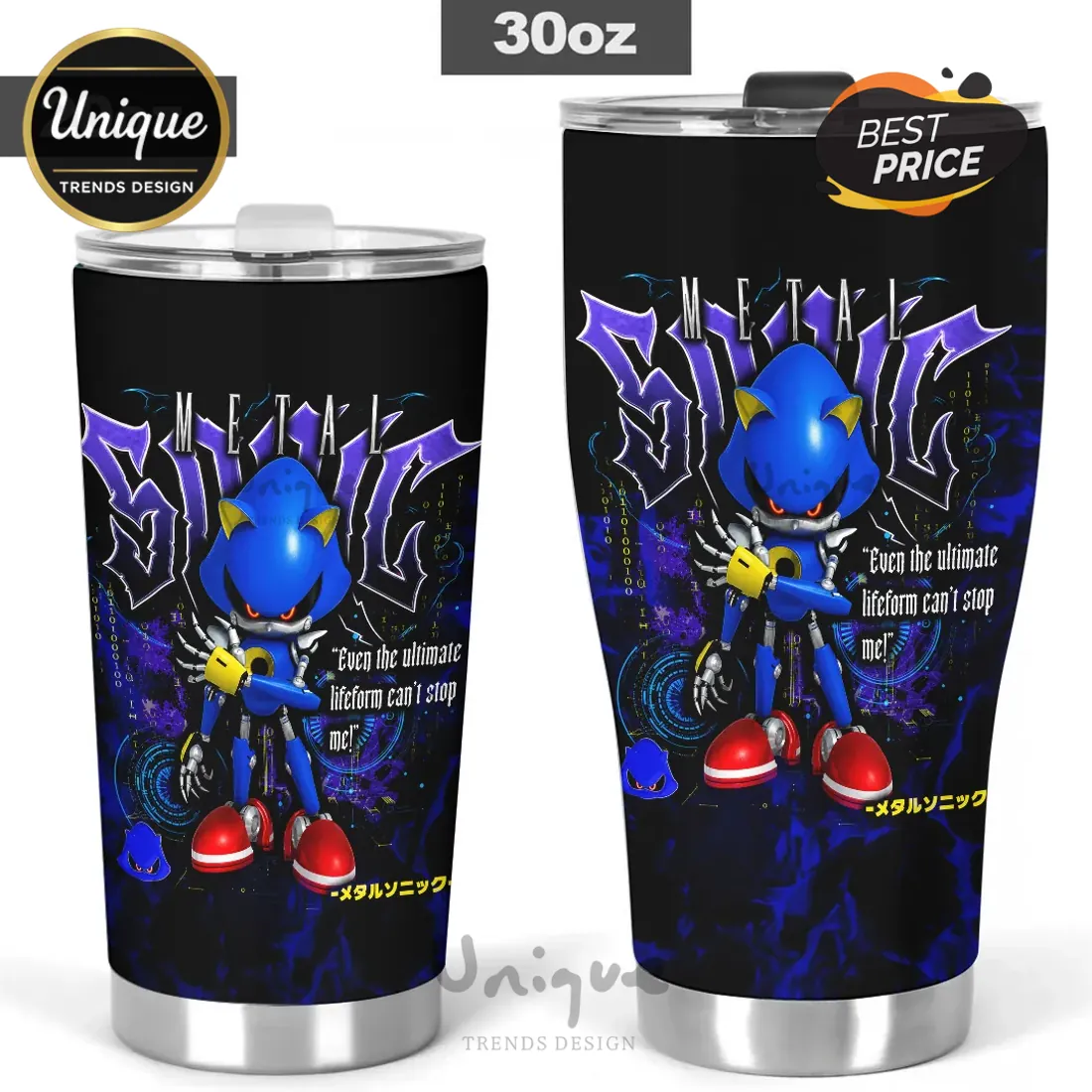Metal Sonic 35th Anniversary Stainless Steel Tumbler Metal Sonic 35th Anniversary Stainless Steel Tumbler