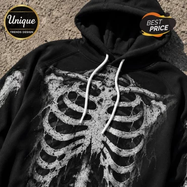 Michael Myers Skeleton Halloween Black Hoodie