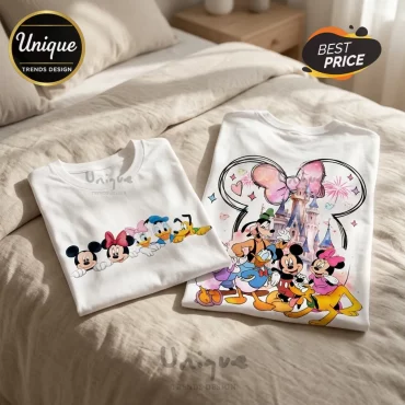 Mickey Mouse and Friends White Cotton T-Shirt