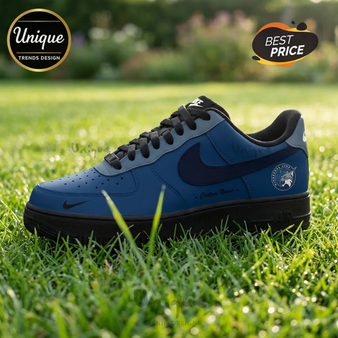 Minnesota Lynx Nike Air Force 1 Low Custom Basketball Shoes Minnesota Lynx Nike Air Force 1 Low Custom Basketball Shoes