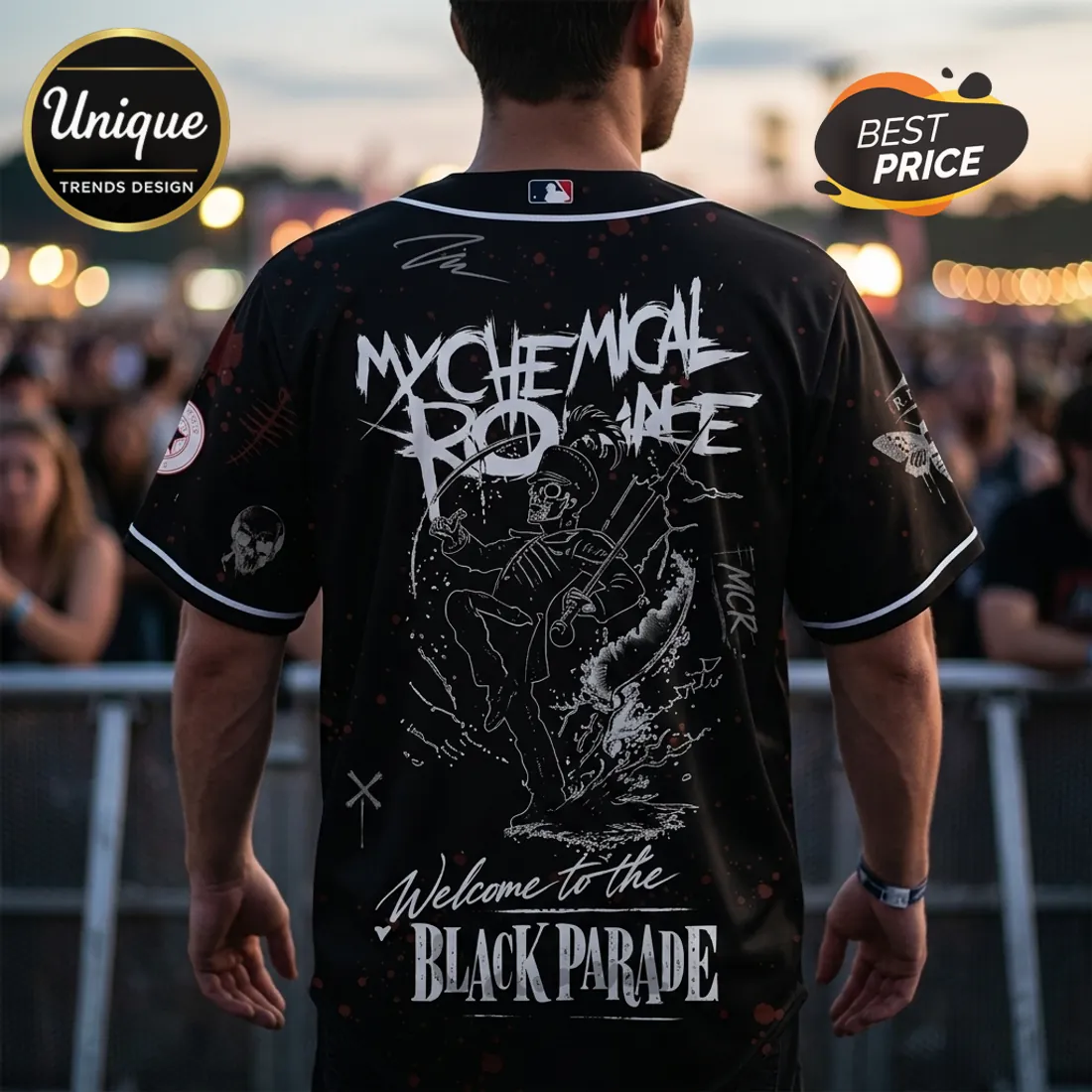 My Chemical Romance Houston Astros Black Parade Baseball Jersey My Chemical Romance Houston Astros Black Parade Baseball Jersey