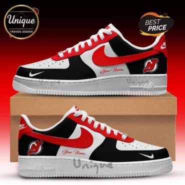 New Jersey Devils Personalized Nike Air Force 1 Sneakers
