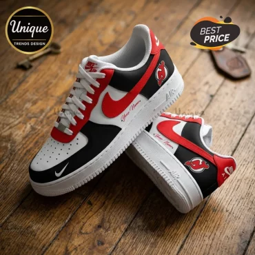 New Jersey Devils Personalized Nike Air Force 1 Sneakers