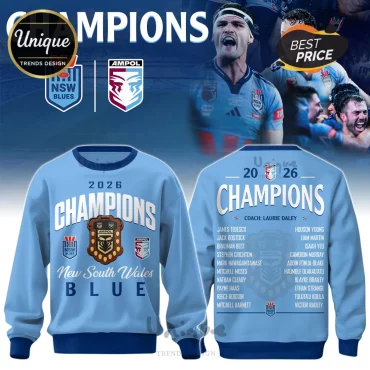 New South Wales Blues 2026 Champions Light Blue Shirt