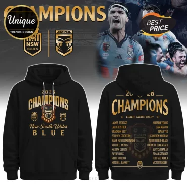 New South Wales Blues 2026 Champions Roster Hoodie