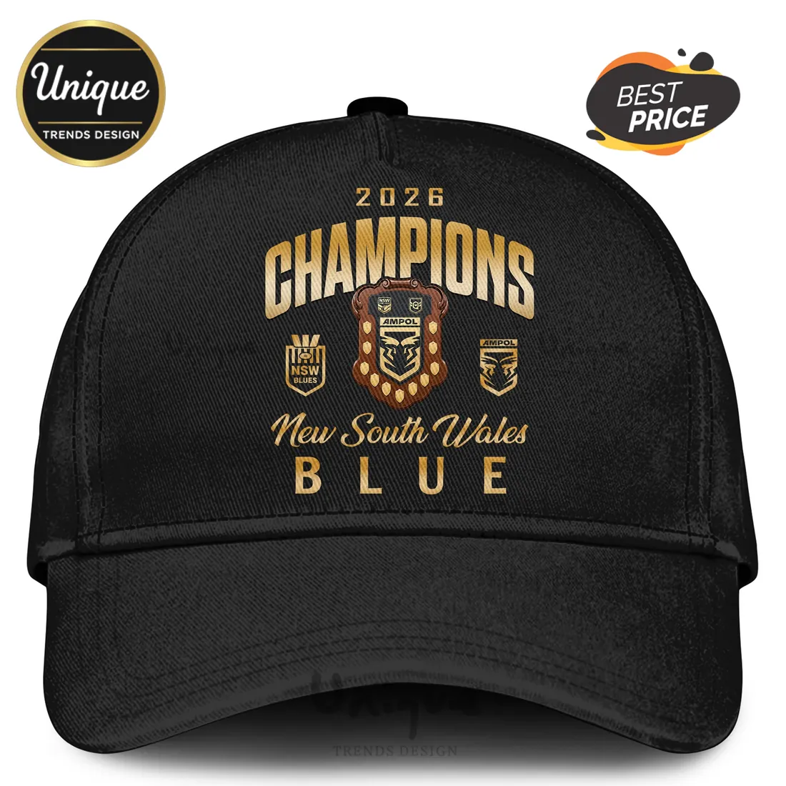 New South Wales Blues 2026 Champions Roster Hoodie New South Wales Blues 2026 Champions Roster Hoodie
