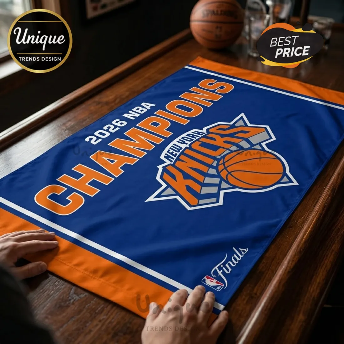 New York Knicks NBA Finals Champions House Flag 2026 New York Knicks NBA Finals Champions House Flag 2026