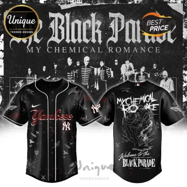 New York Yankees x My Chemical Romance Black Parade Baseball Jersey