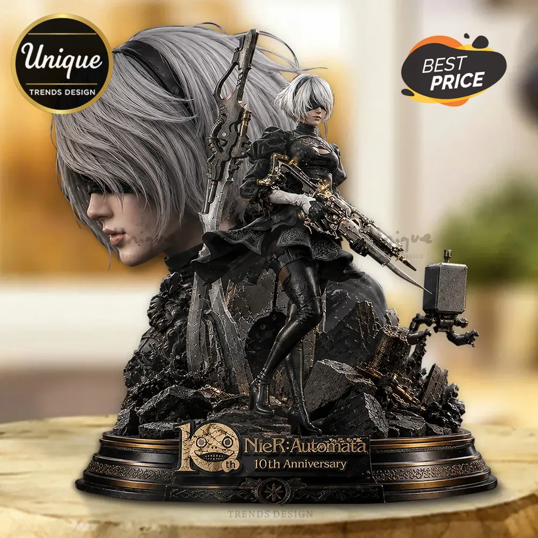 Nier Automata 2B 10th Anniversary Resin Figure Nier Automata 2B 10th Anniversary Resin Figure
