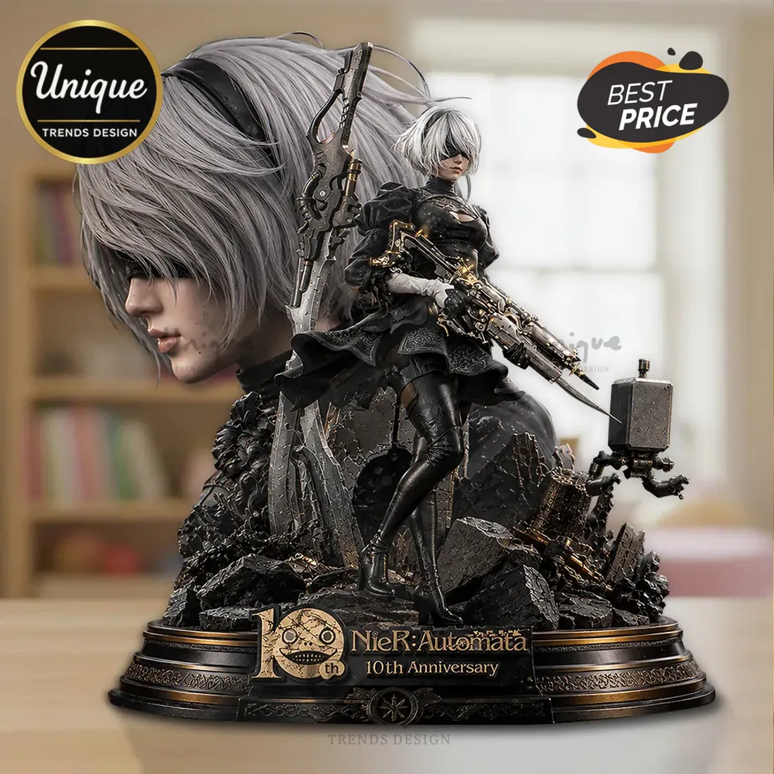 Nier Automata 2B 10th Anniversary Resin Figure Nier Automata 2B 10th Anniversary Resin Figure