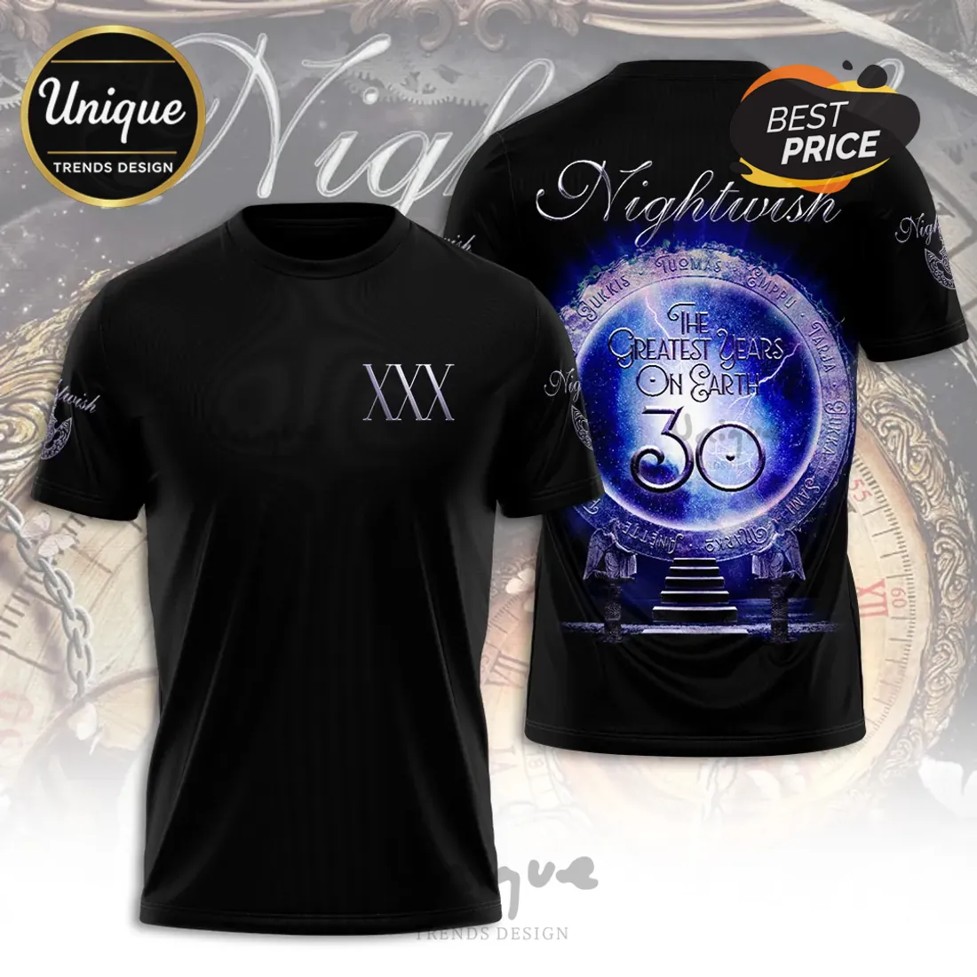 Nightwish The Greatest Years On Earth T-Shirt Nightwish The Greatest Years On Earth T-Shirt