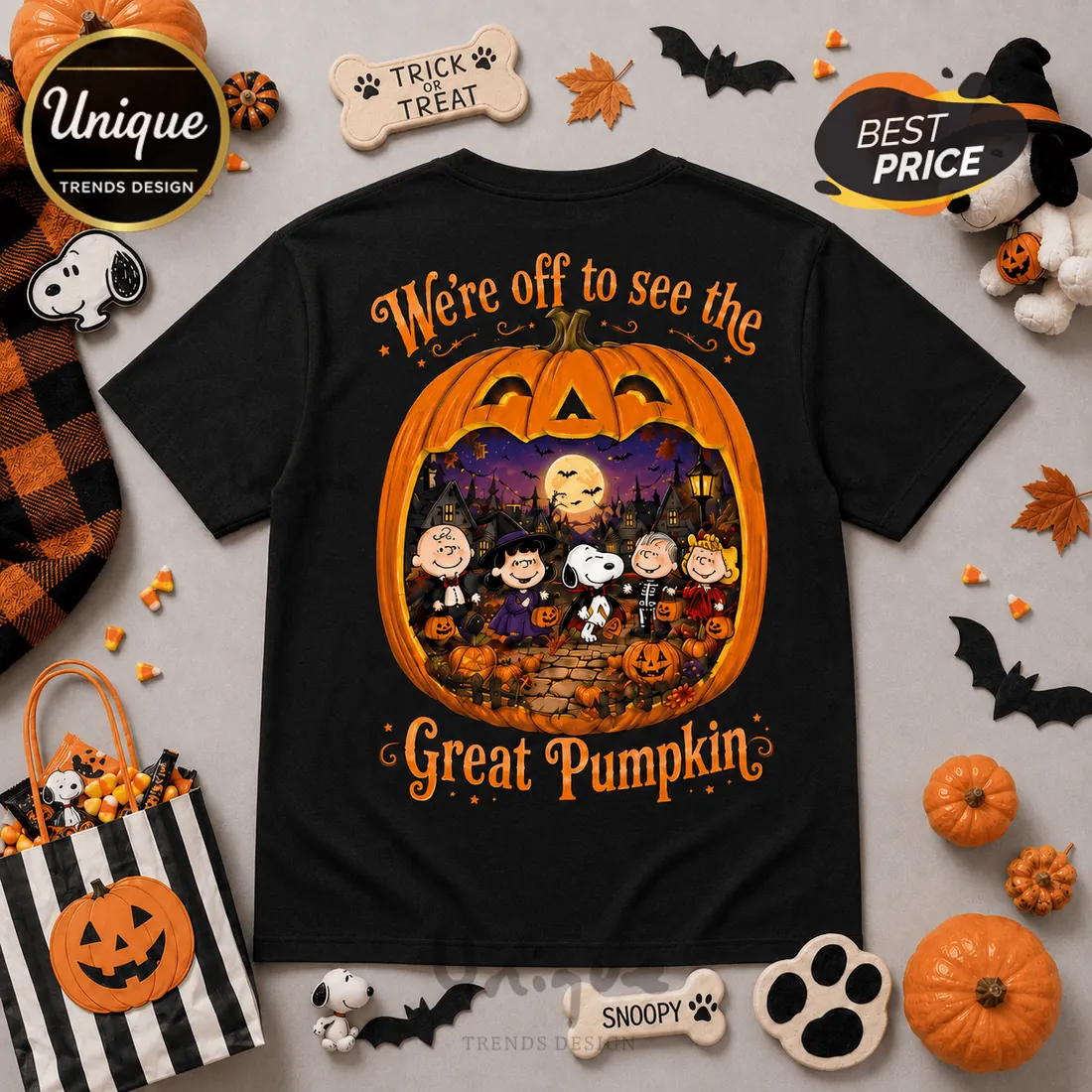 Peanuts Gang Great Pumpkin Halloween 2026 T-Shirt Peanuts Gang Great Pumpkin Halloween 2026 T-Shirt