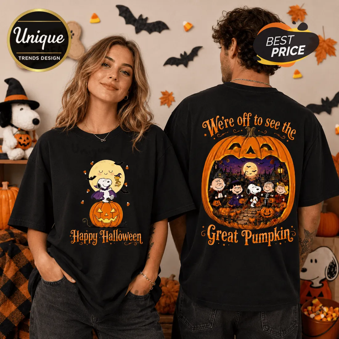 Peanuts Gang Great Pumpkin Halloween 2026 T-Shirt Peanuts Gang Great Pumpkin Halloween 2026 T-Shirt