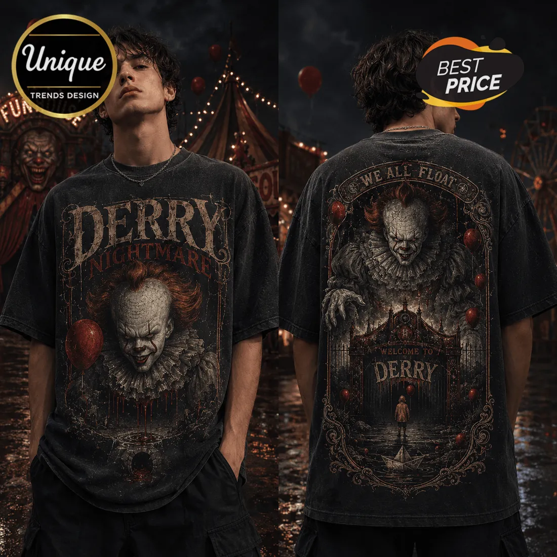 Pennywise We All Float Horror Movie Halloween Shirt Pennywise We All Float Horror Movie Halloween Shirt