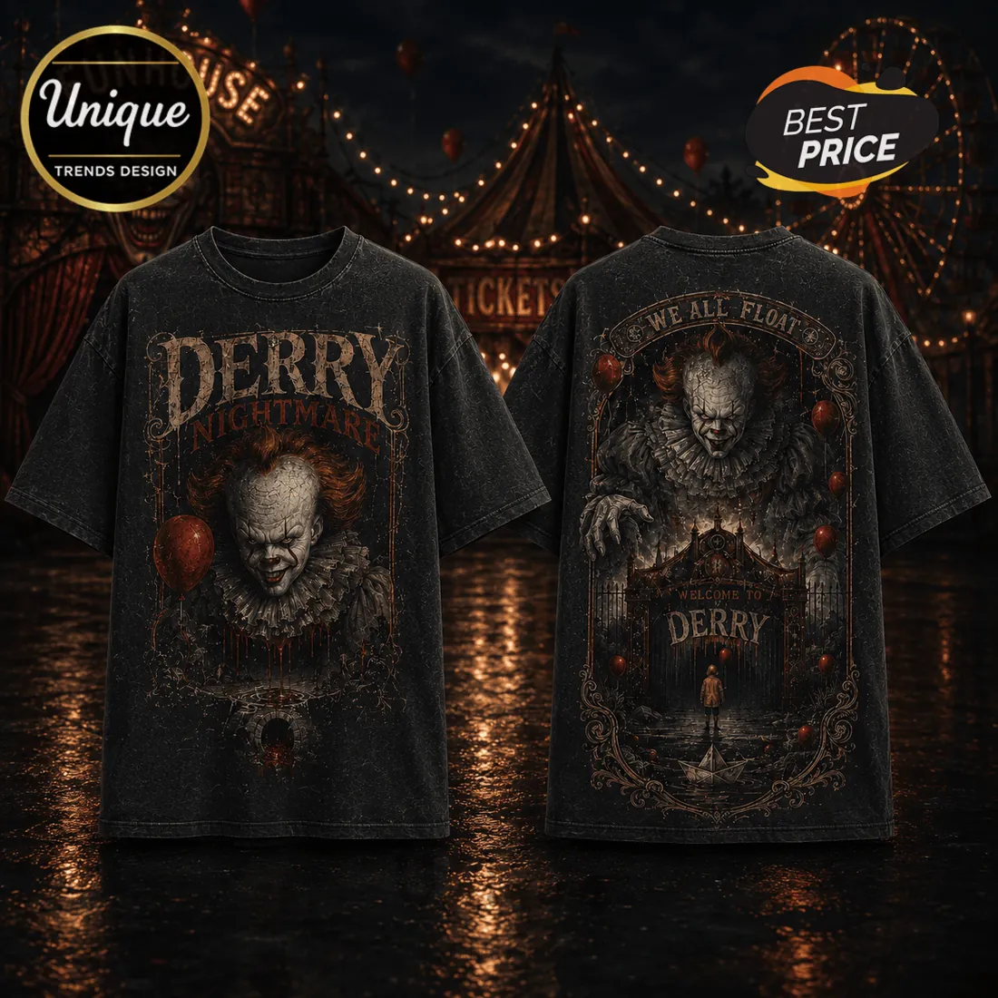 Pennywise We All Float Horror Movie Halloween Shirt Pennywise We All Float Horror Movie Halloween Shirt